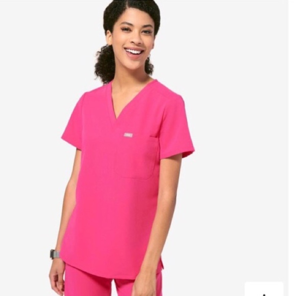 Figs Hot Pink Catarina Top S